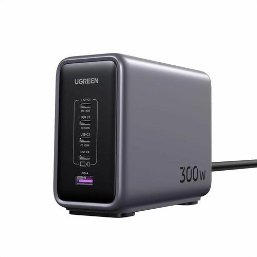 Ugreen 90903B Caricabatterie per dispositivi mobili Universale Nero, Grigio AC Ricarica rapida Interno
