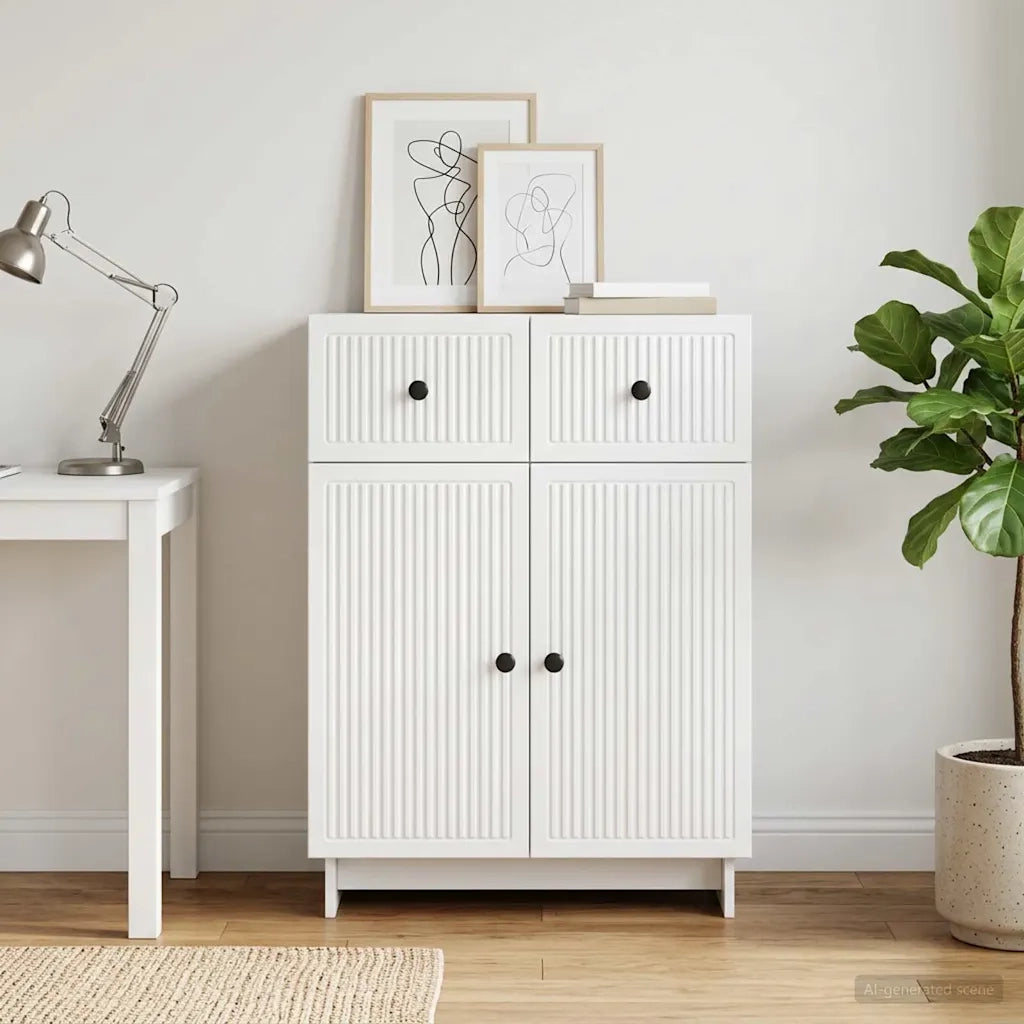 Credenza Bianco 66 x 34,5 x 90 cm Legno ingegnerizzato 893945