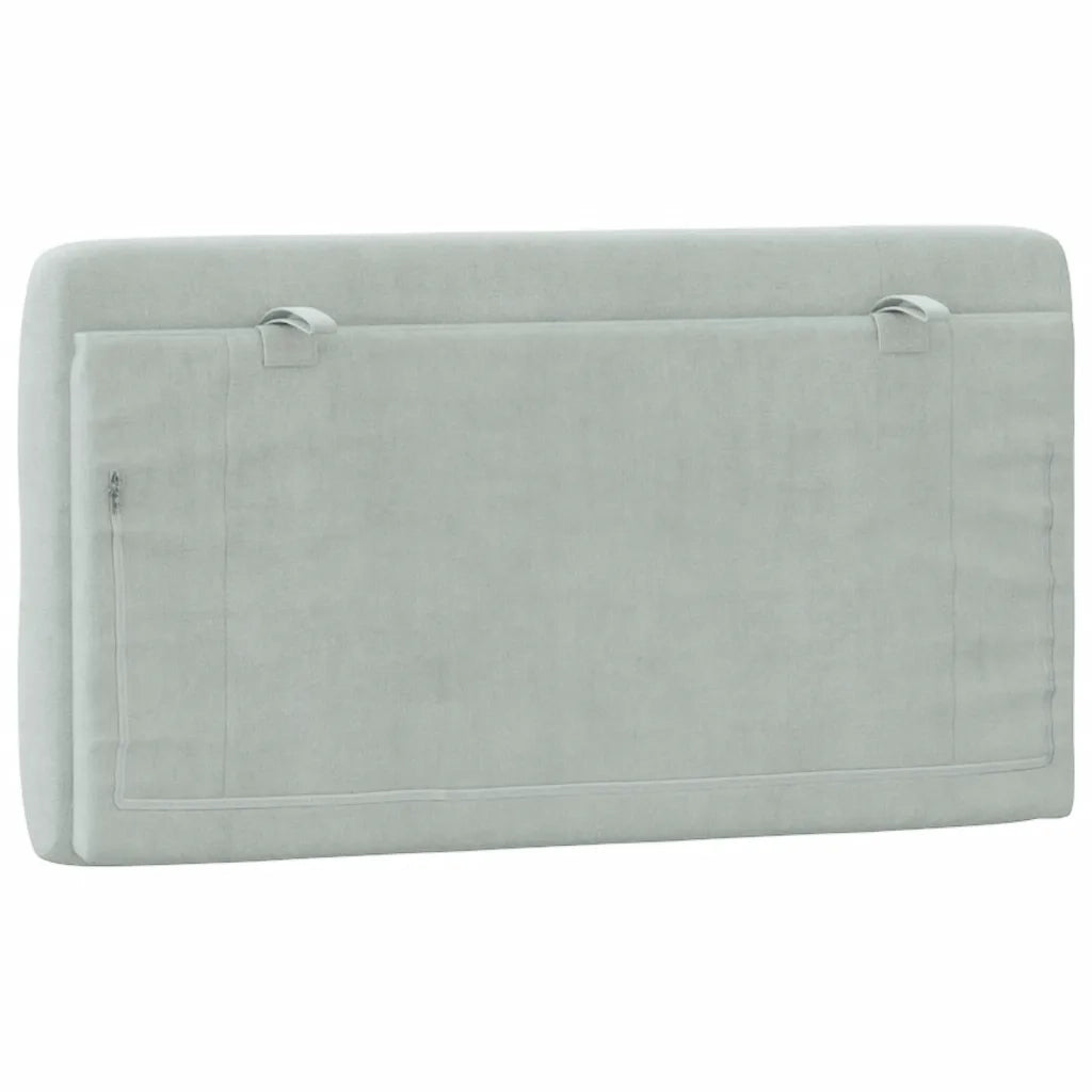 Cuscino Testiera Grigio Chiaro 100 cm in Velluto CFW4791112