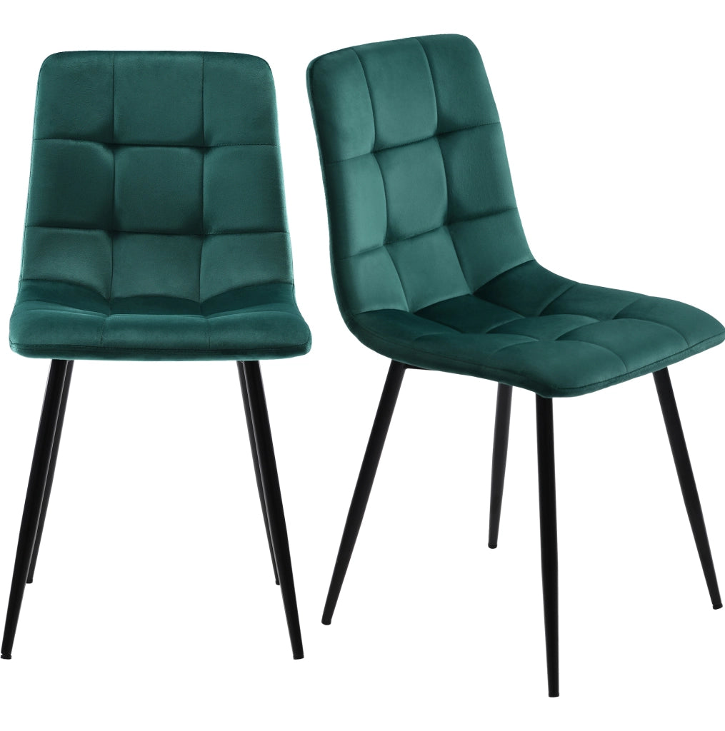 Set tavolo da pranzo con 4 sedie moderno; MDF; verde