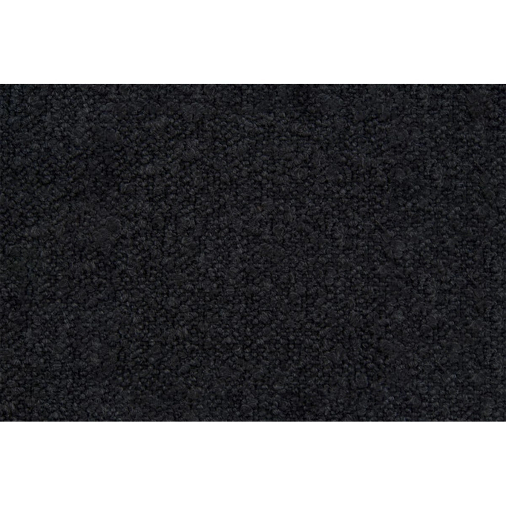 Testiera in tessuto bouclé nero con linee L200 cm