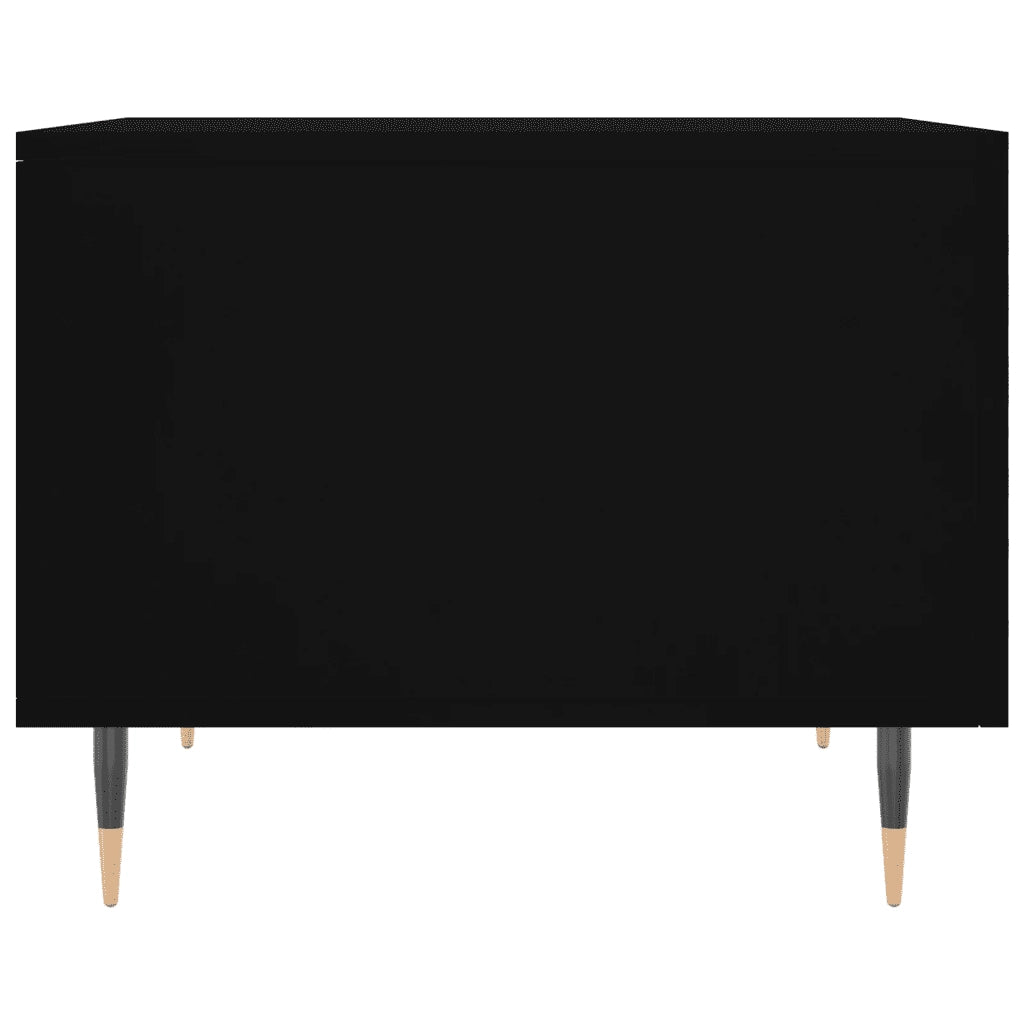 Tavolini da Salotto 2 pz Neri 50x50x40 cm in Legno Multistrato
