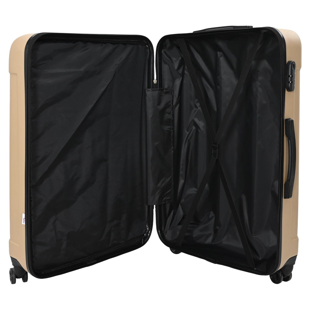 Set di valigie 3 pcs Valigia rigida Champagne 20'' 24'' 28'' ABS