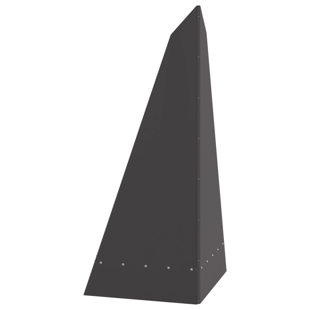 Focolare Piramidale 58x36x100 cm in Acciaio Resistente alle Intemperie