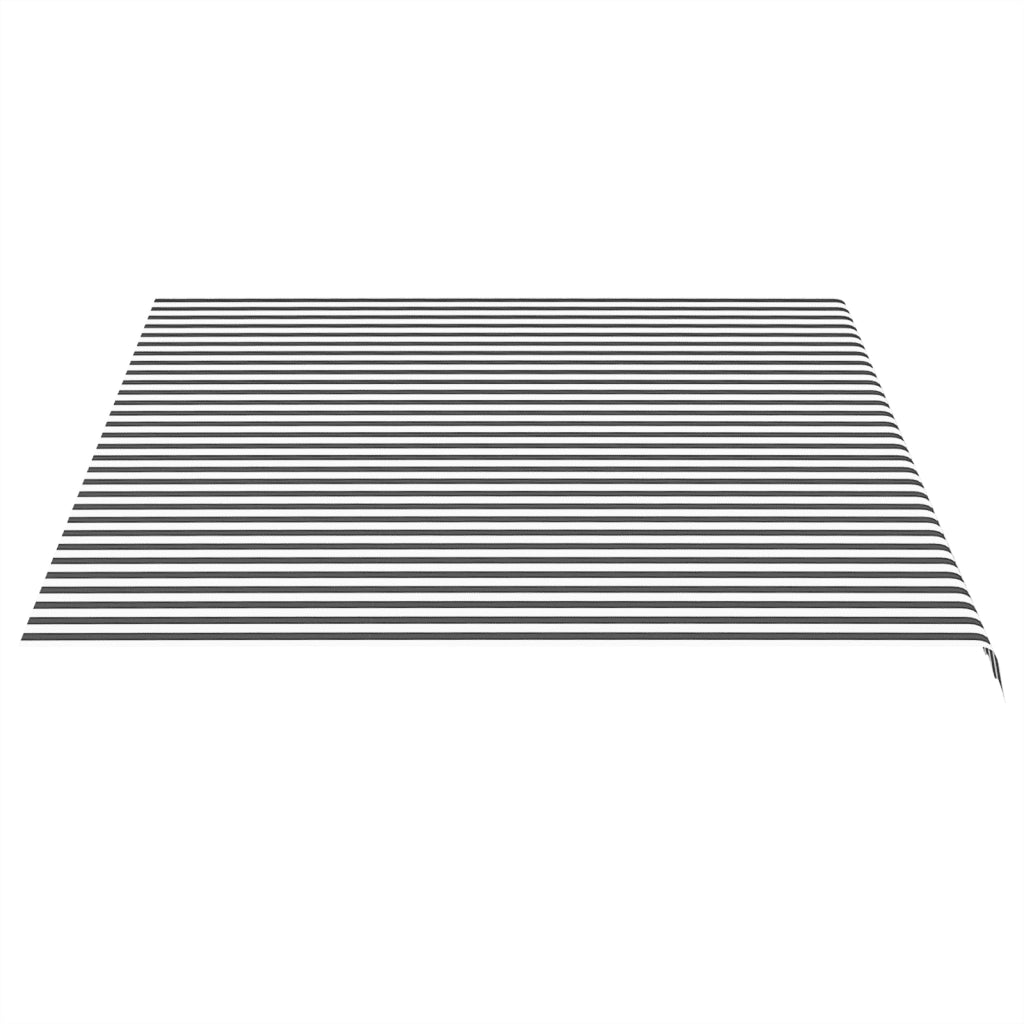 Tessuto di Ricambio Tenda da Sole Antracite e Bianco 4,5x3,5 m 311990