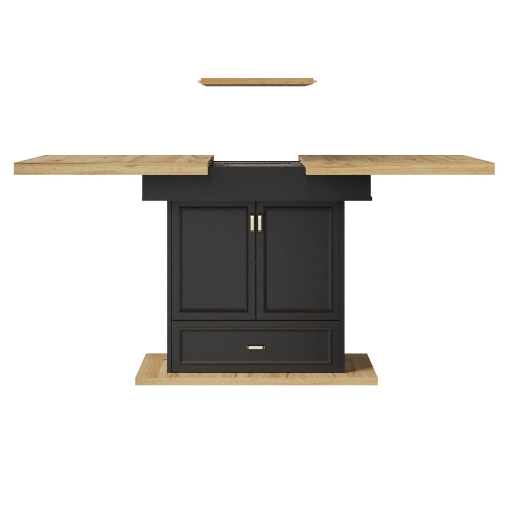 Tavolo da Pranzo Allungabile ¨C Xylo ¨C Legno, 110-140x80x75 cm, 6 Persone