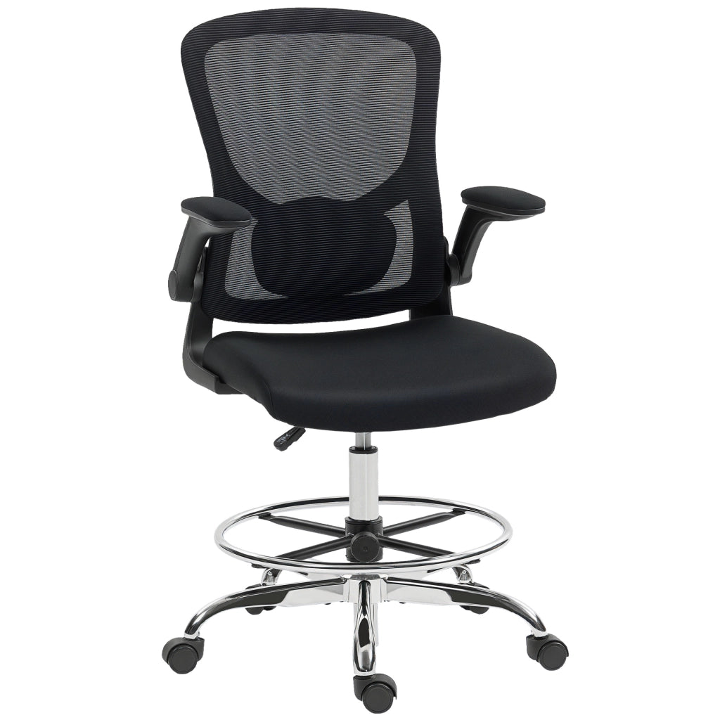 Sedia da ufficio con supporto lombare, regolabile in altezza, girevole ¨C zephmum ¨C nero