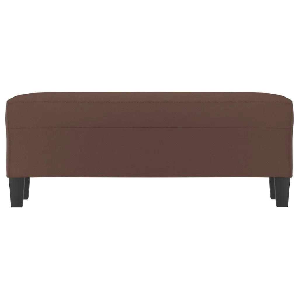 Panca Marrone 100x35x41 cm in Similpelle 349461