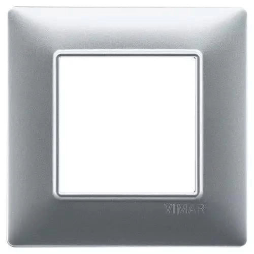 VIMAR PLANA - PLACCA 2M ARGENTO OPACO