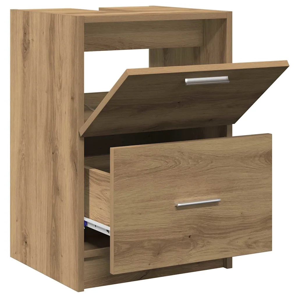 Mobile da Bagno con cassetto Rovere artigianale 40 x 37 x 59 cm 868813