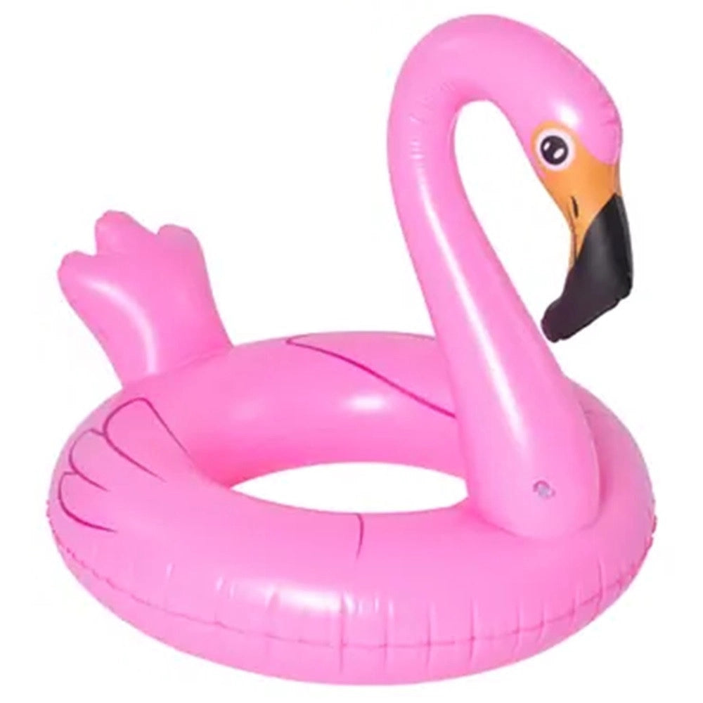 Trade Shop - Salvagente Gonfiabile Ciambella Forma Fenicottero Rosa 116x105x95cm Mare Piscina 016140 -