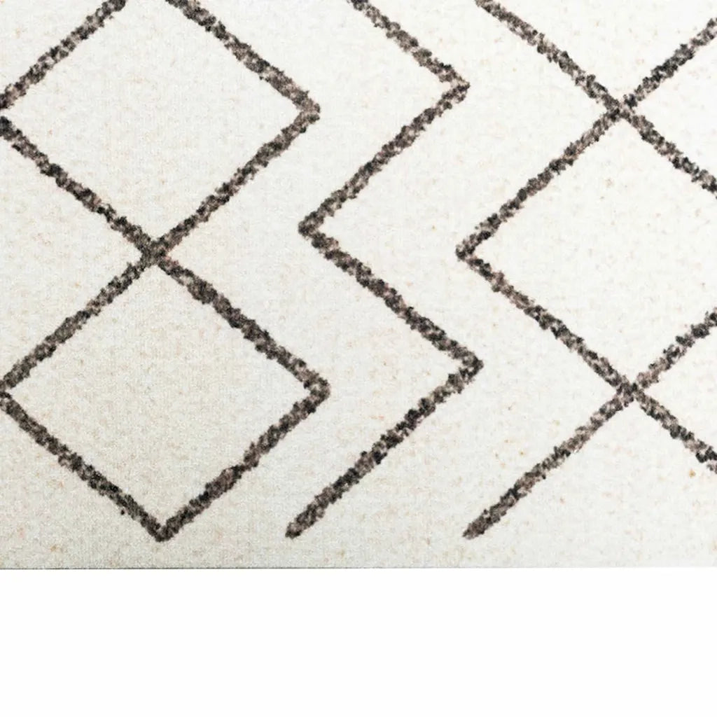 Tappeto da Cucina Bianco 300 x 60 cm Velluto 42013424