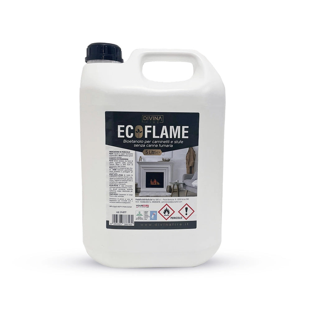 Combustibile Bioetanolo EcoFlame 20 lt Universale a Base Vegetale