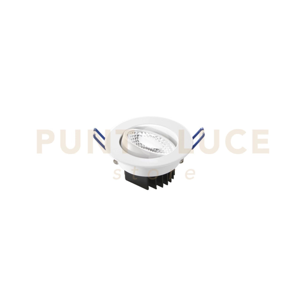 INCASSO LED ORIONE BIANCO TONDO 7W 650LM 4000K 8,7X5,7CM