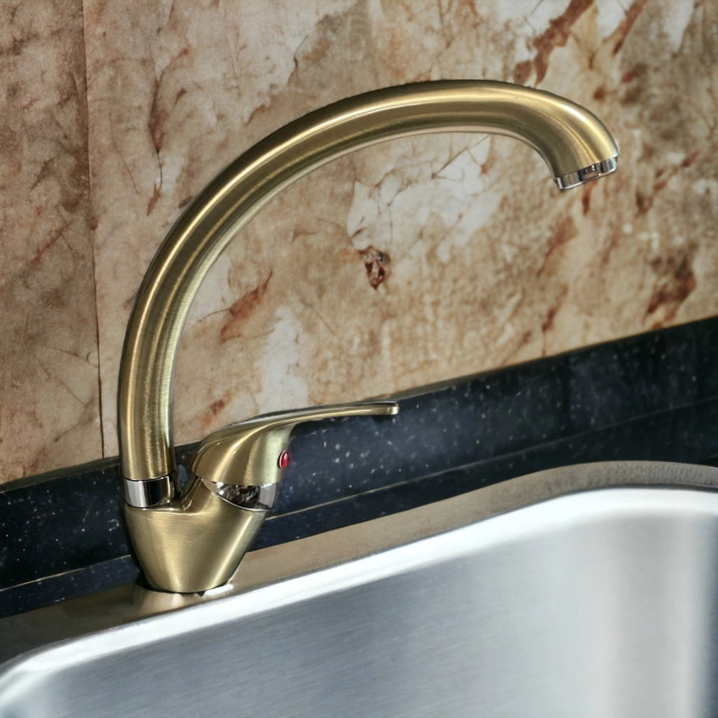 Miscelatore cucina colore BRONZATO vecchio ottone