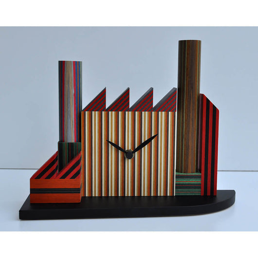 Orologio da Tavolo Vintage27X21X9Cm Pirondini Italia Vintage Multicolor Scuro