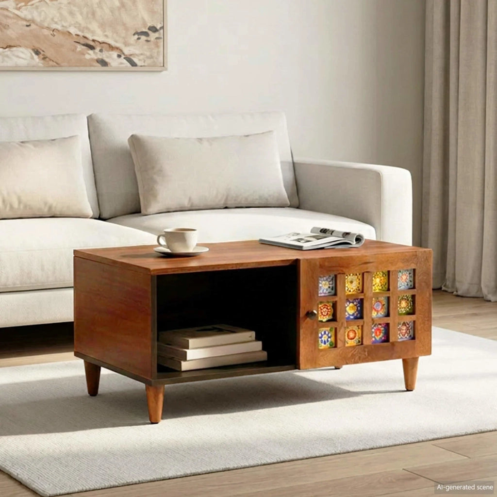 Tavolino da salotto Marrone 80 x 50 x 40 cm