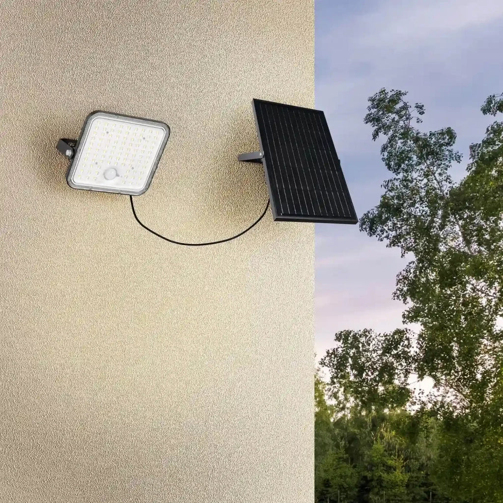 LÚZETE - APPLIQUE ESTERNO SOLARE 18W 2600K SENSORE INCLINABILE IP65 ACORUS