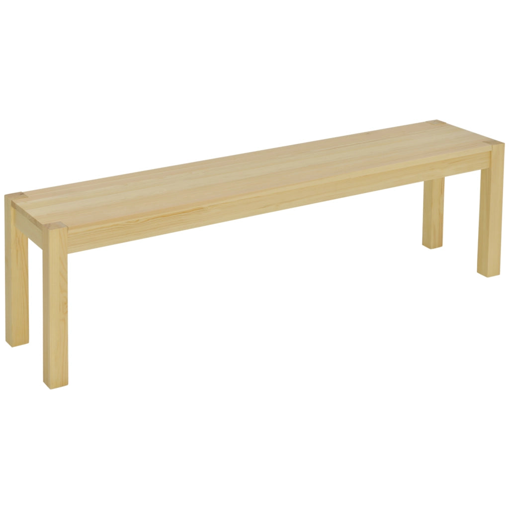 Sedia da pranzo a 3 posti ¨C zephmum ¨C Legno massello di pino, colore naturale