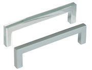 MANIGLIE PER MOBILI FISSE MOD.UN34 IN ZAMA- - interfori mm.96 cromo lucido - 5 pezzi METALSTYLE