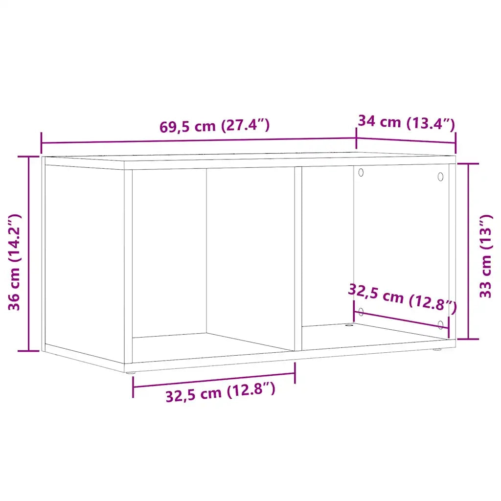 Scatola Portaoggetti Legno Antico Legno Multistrato CFW9753448