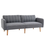Divano letto 2 posti in tessuto ¨C Minimal ¨C grigio 173x75x73 cm