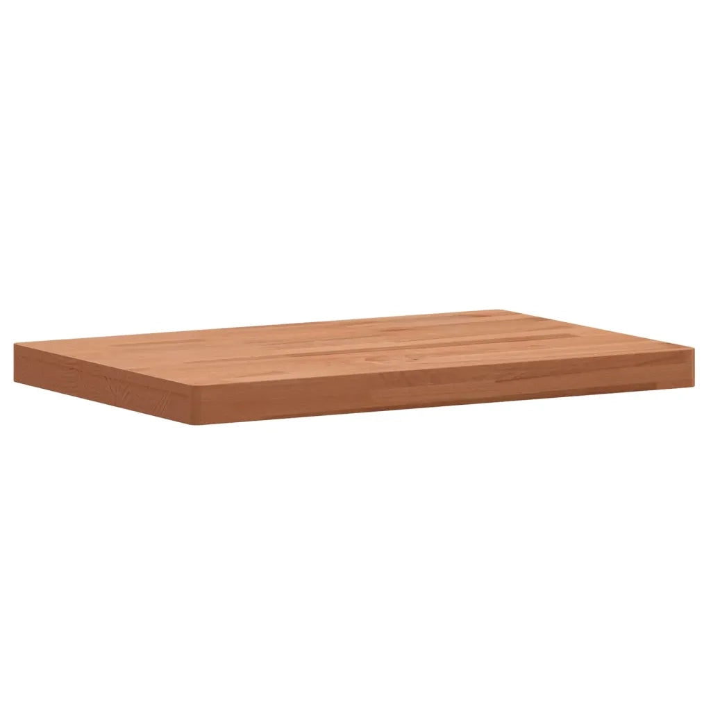 Piano Tavolo 60x40x4cm Rettangolare Legno Massello di Faggio 3188899