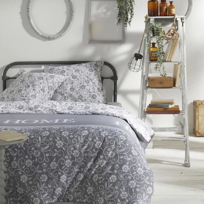 COMPLETO LETTO TODAY - COPRIPIUMINO 240X260 + 2 FEDERE 63X63 - 100% COTONE 57 fili - Capucine