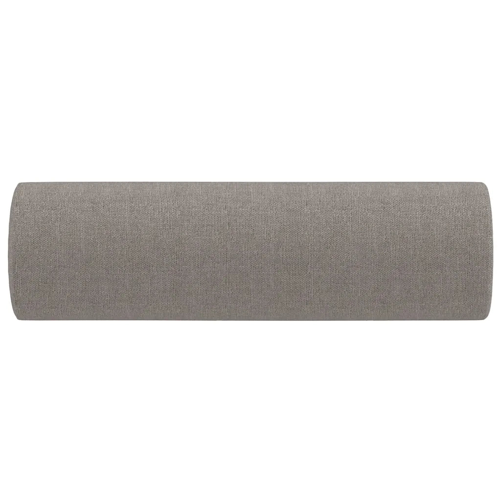 Cuscini Decorativi 2 pz Tortora Ø15x50 cm in Tessuto 349508