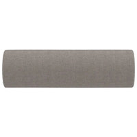 Cuscini Decorativi 2 pz Tortora Ø15x50 cm in Tessuto 349508