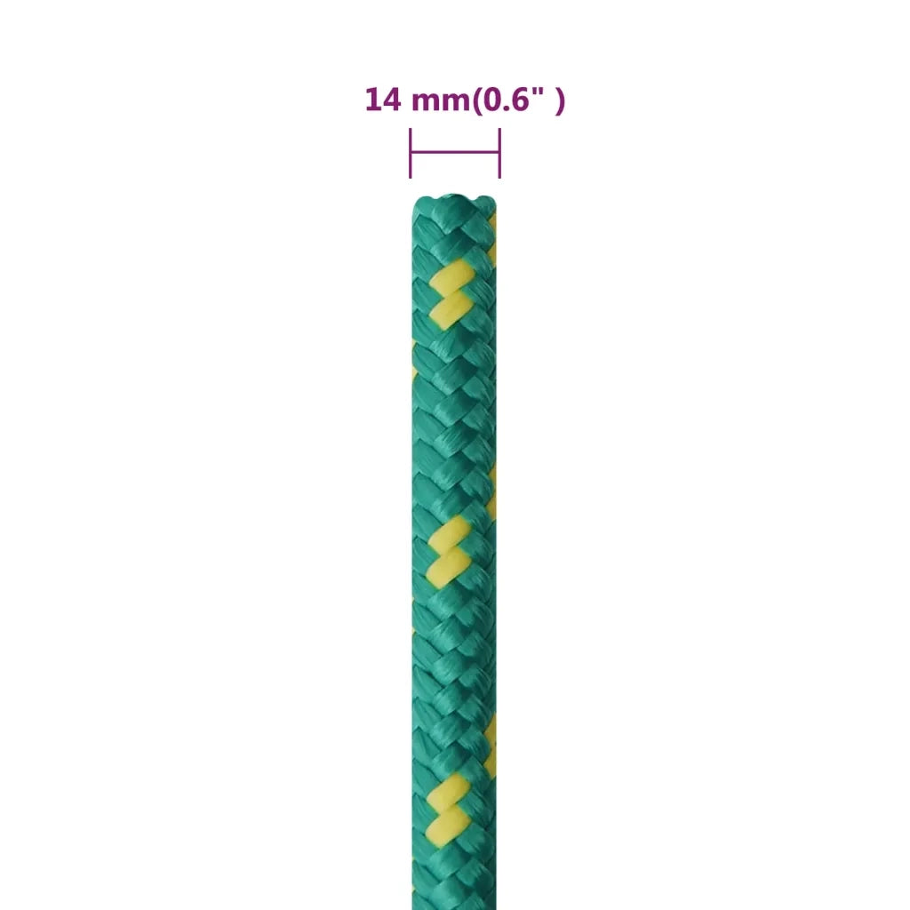 Corda | Fune per barca Verde 14 mm 50 m in Polipropilene