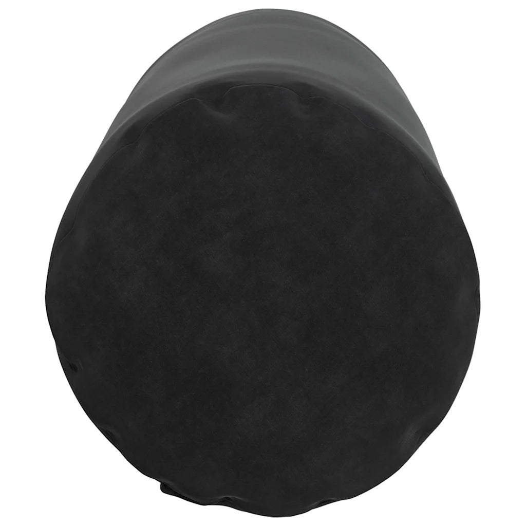 Cuscini a rullo 2 pcs Nero Ø 25 x 70 cm Tessuto in Cords