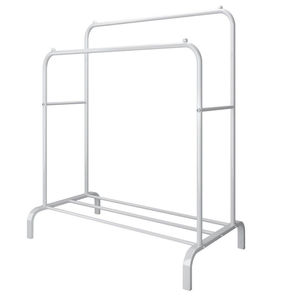 Trade Shop - Stand Appendiabiti Da Terra Attaccapanni Abiti 150 X 110 X 57mm Doppio Tw608 -
