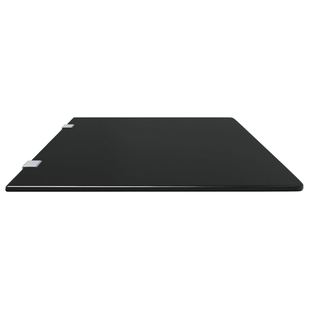 Schermo Orinatoio Parete Privacy Nero 90x40 cm Vetro Temperato 154402