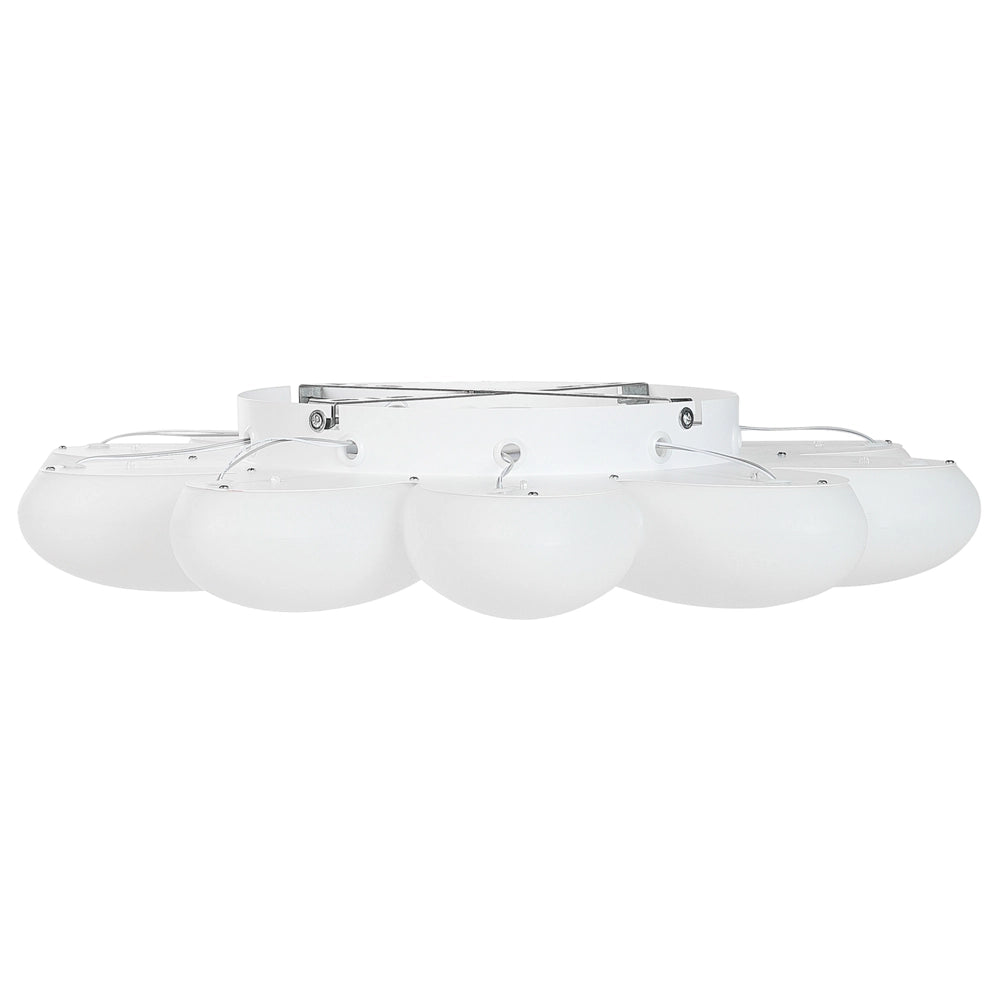 Lampada da soffitto Forma di fiore con paralume acrilico bianco per la stanza dei bambini Luce di design Illuminazione d'accento
