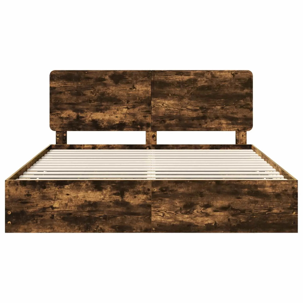 Struttura del letto Rovere fumé Legno Ingegnerizzato 3412571