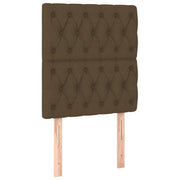 Testiera | Testata Marrone Scuro 80x7x118/128 cm Tessuto