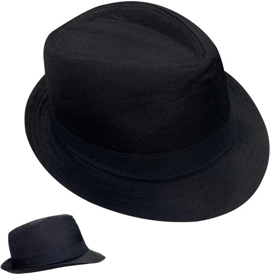 Cappello Fedora Elegante Trilby - Unisex Cappello Panama - Cappello Classico per Gentiluomini - Larghezza Corta - Ideale per Viaggi/Eventi - Design Stilistico