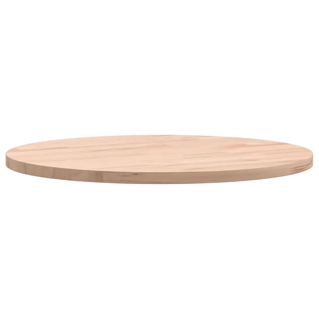 Piano per Tavolo Ã˜40x1,5 cm Rotondo in Legno Massello di Faggio