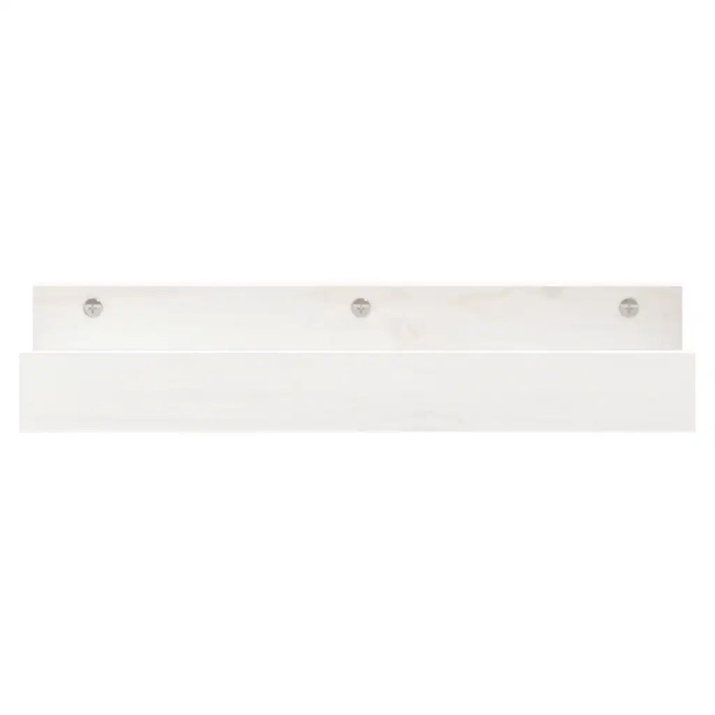 Mensole da Parete 2 pz Bianco 50x12x9cm Legno Massello di Pino cod mxl 33591