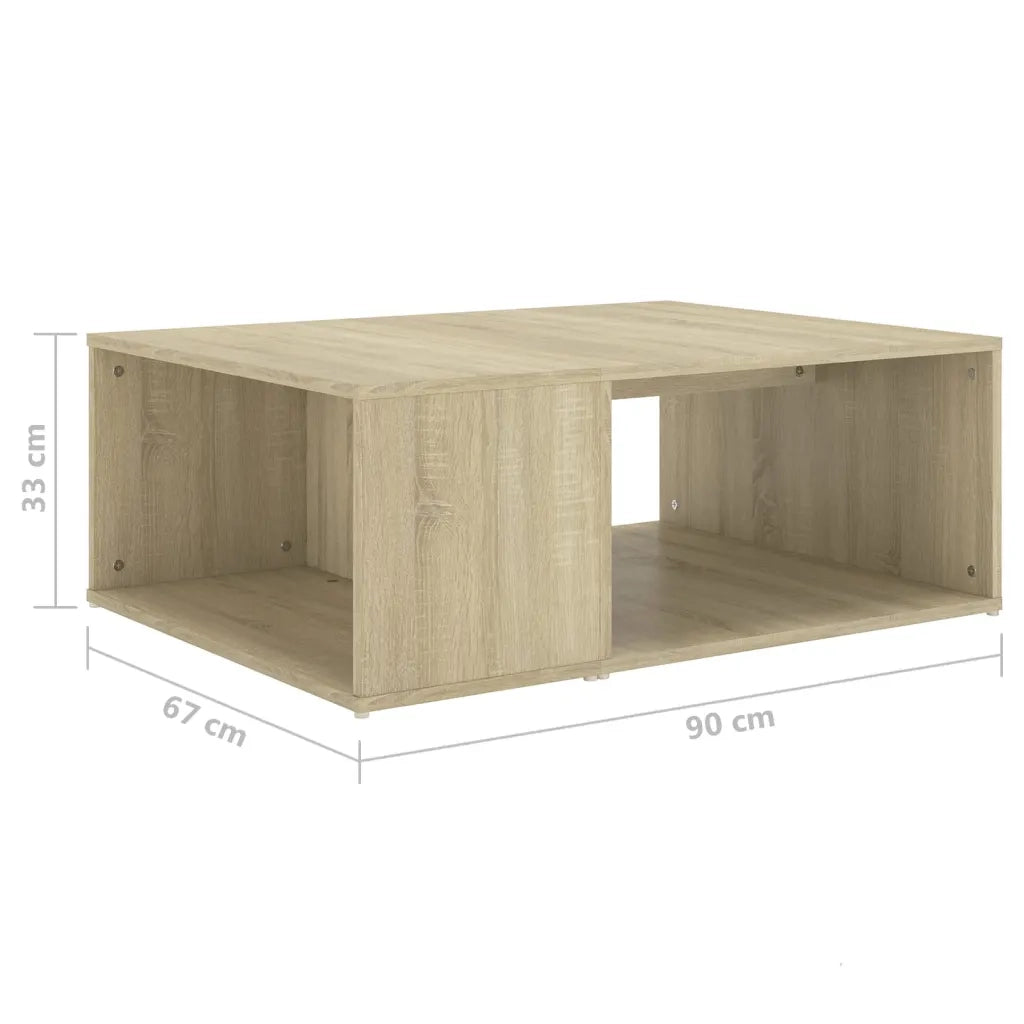 Tavolino da salotto | Tavolino da caff¨¨ | Tavolino da Soggiorno Rovere Sonoma 90x67x33 cm Legno Multistrato