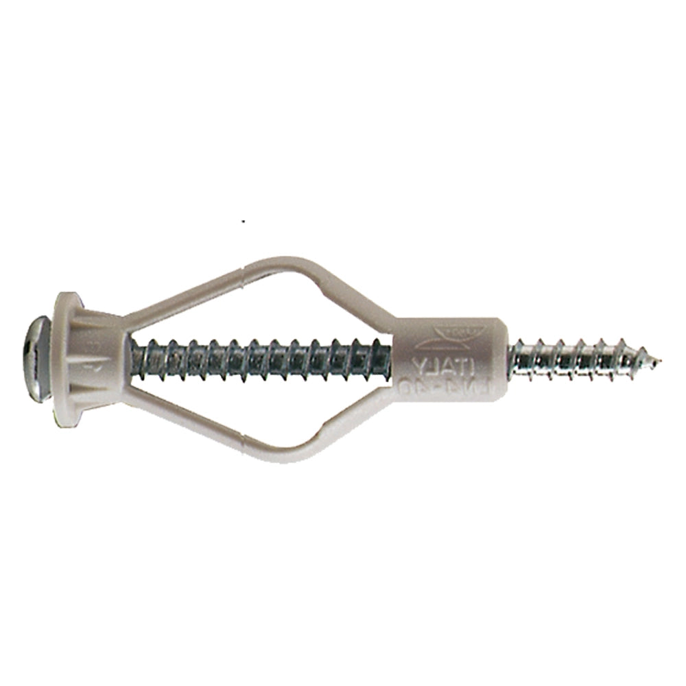 TASSELLO LASTRO NYLON LN4-40/5  mm 8 x  40 - vite 4 x  55- 200 pezzi  - G&B