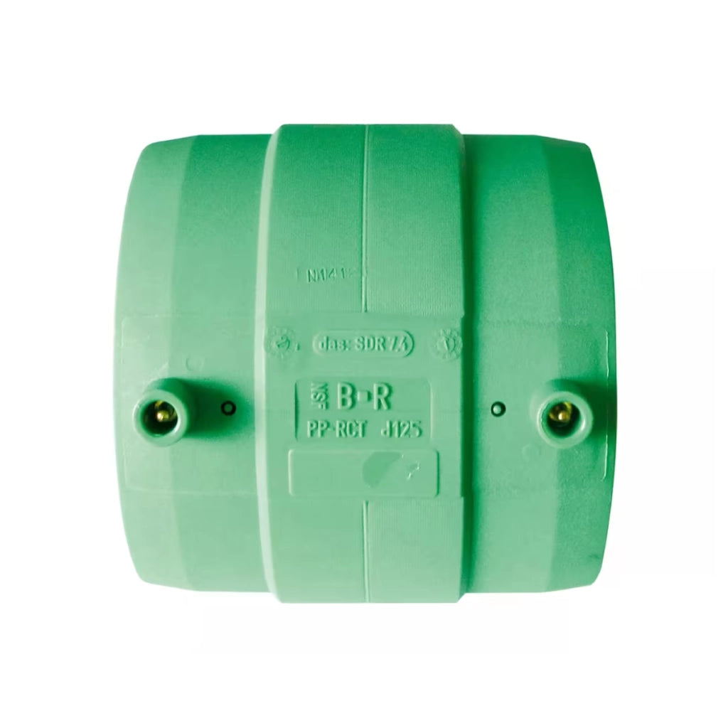 MANICOTTO ELETTRICO IN PPR SERIE TIGRIS GREEN - Ø110  - WAV