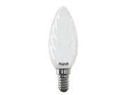 LAMPADA LED TORTIGLIONE TUTTOVETRO E14- - 4w - 3000°K calda - 470 lm - mm.35x97h - 4 pezzi BEGHELLI