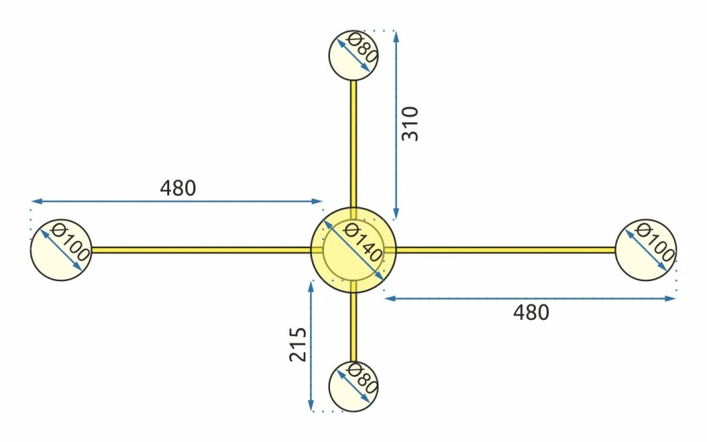 Lampada Gold Led APP520-4C