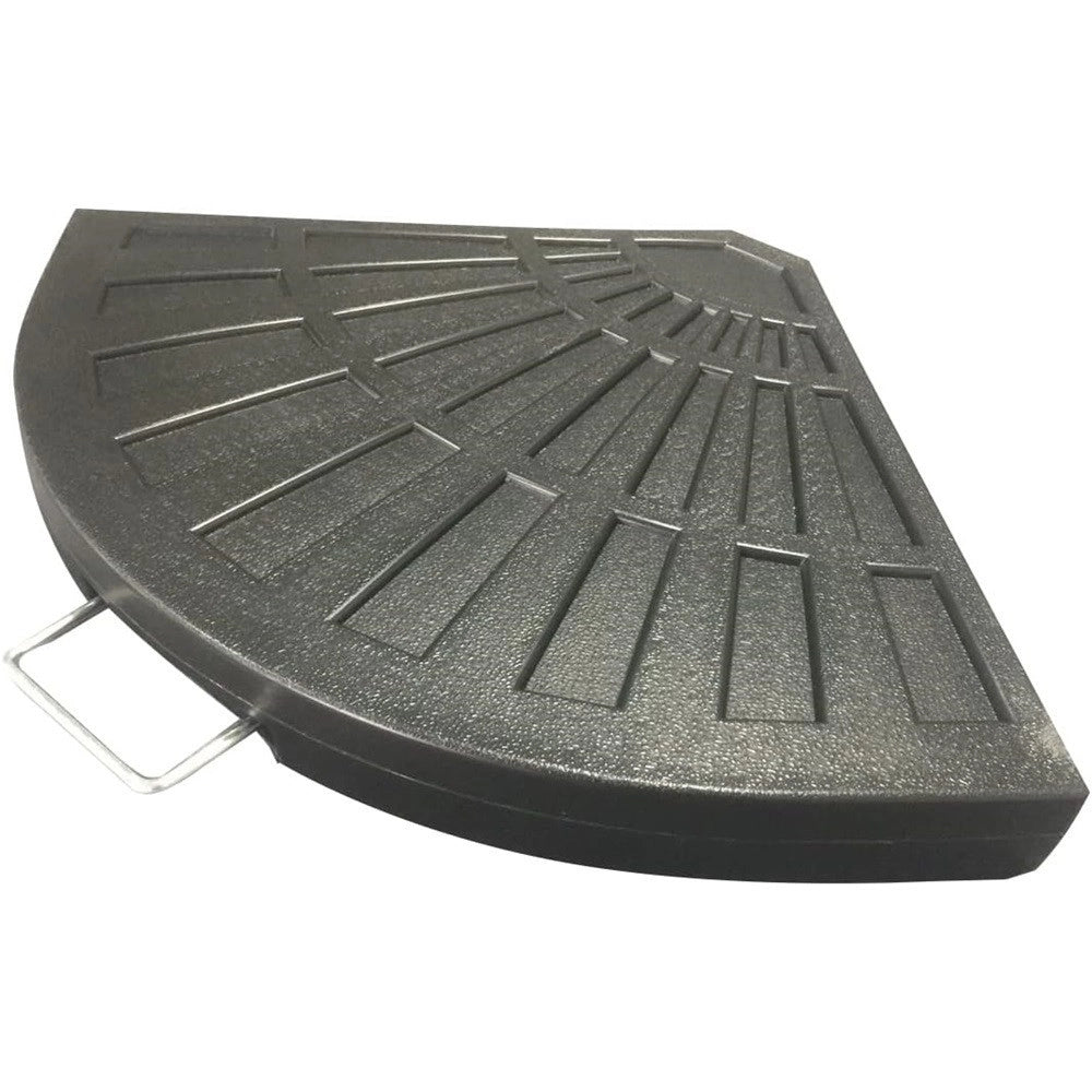 Trade Shop - Supporto Base Per Ombrellone Peso Piede D'appoggio Con Maniglia Metallo Nero 020701 -