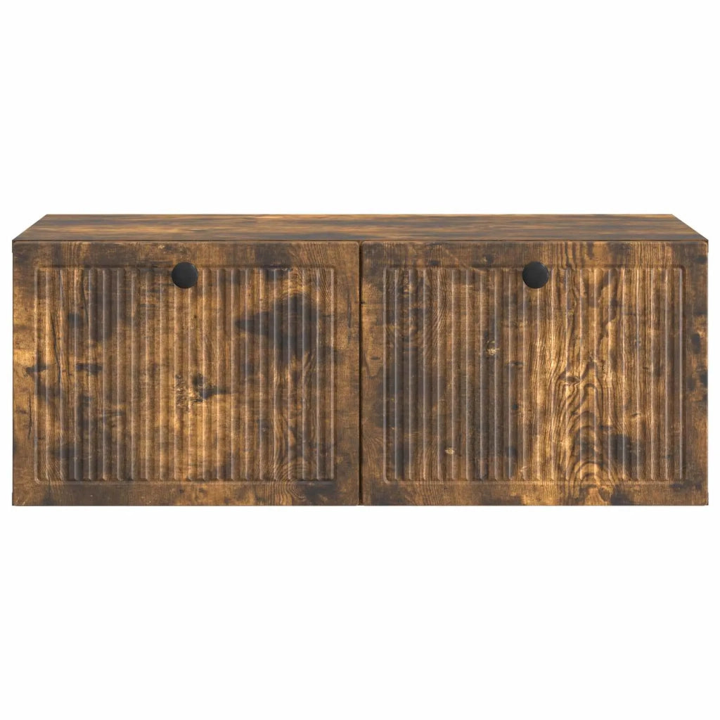 Mobile Porta TV da Muro Rovere Fumo 78,5 x 41 x 30 cm