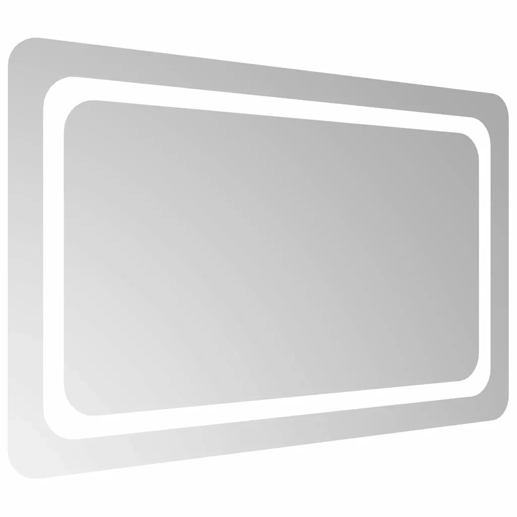 Specchio da Bagno con Luci LED 80x50 cm 151786