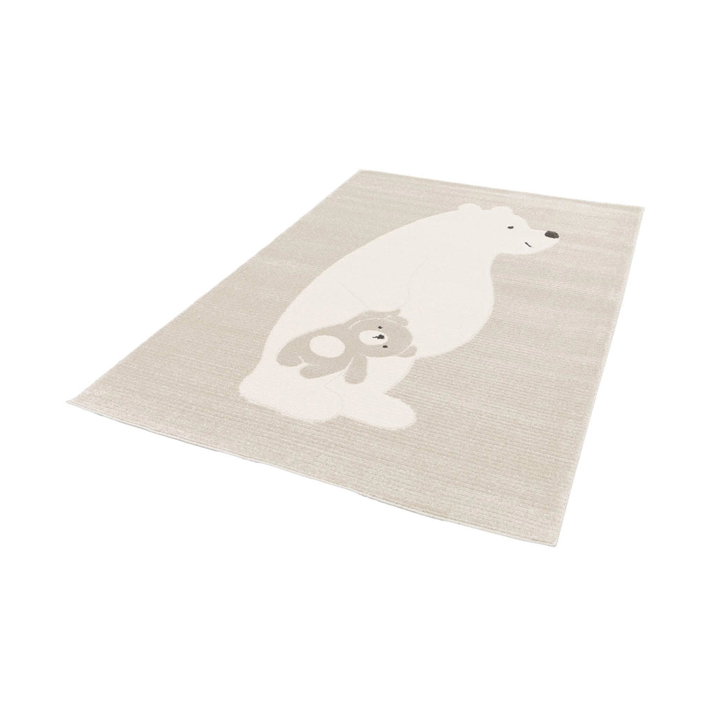 Tappeto per bambini beige/crema, tappeto orsetto