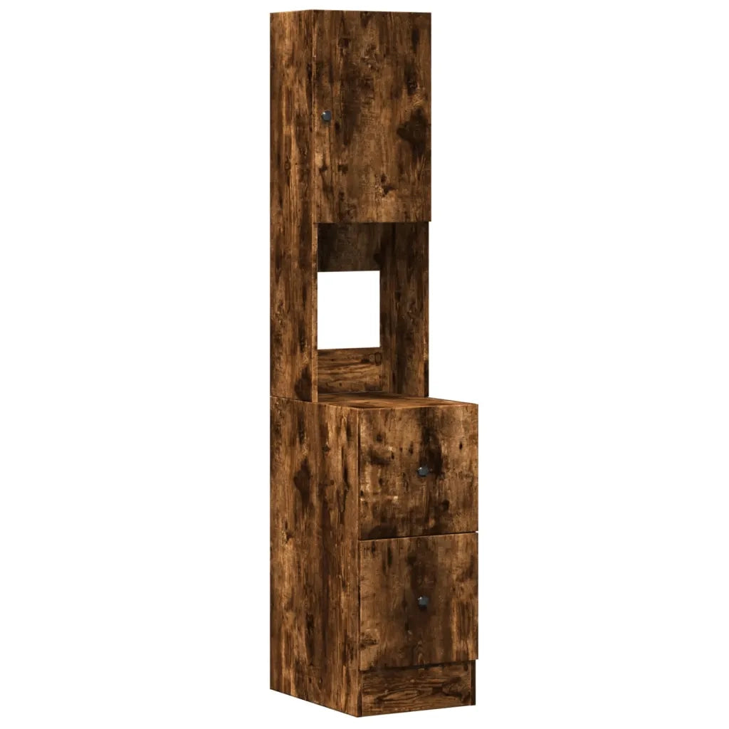 Pensile da cucina | Mobile da Cucina Rovere Fumo 35x50x180 cm Legno Multistrato